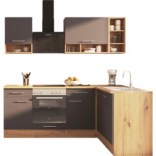 RESPEKTA Küche Hilde, Breite 220 cm, wechselseitig aufbaubar, exkl. Konfiguration für OTTO grau