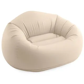 Intex Sitzsack Beanless Bag Chair aufblasbarer Sessel creme Sitzkissen sitzen