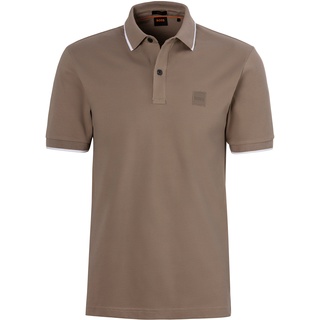 Poloshirt BOSS ORANGE "Passertip" Gr. M, braun (246_open_brown) Herren Shirts Kurzarm