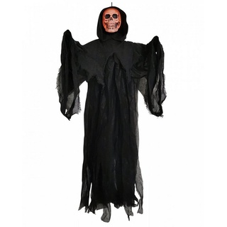 Horror-Shop Dekoobjekt Skelett Phantom mit LED Kopf 120cm rot|schwarz|weiß