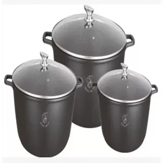 Royal Swiss Topf-Set,6-tlg 36cm,40cm Und 44cm aus Aluguss