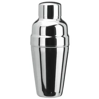 fuchs gastro Cocktail Shaker Barmixer Mischbecher 3-teilig - Edelstahl mit Eisrückhalter - 500 ml.