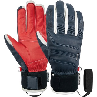Skihandschuhe REUSCH "Highland R-TEX XT" Gr. 8, blau (blau, rot) Damen Handschuhe Sporthandschuhe