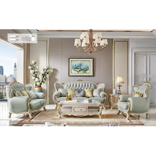 Xlmoebel Polstergarnitur Design Sofa Garnitur in modernem Stil mit hochwertiger Polsterung, (Sofagarnitur 3+2 Sitzer), Hergestellt in Europa grau
