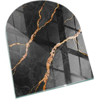 Eleganter Marmor mit Aderung – Glasbodenplatte für – Kaminofen – Kaminplatte Glas – Schutzglas – Funkenschutzplatte –Glasbodenplatte F...