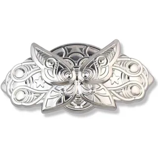 Elfe Haarspange - Cosplay - Schmetterling-Design aus versilbertem Metall - 9,3 x 5 cm - Fantasy-Accessoire