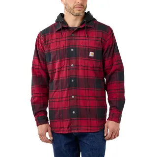 CARHARTT Flannel Fleece Line Hooded Shirt S