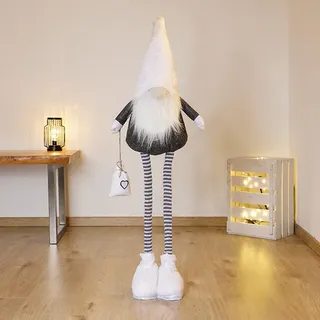 Weihnachtswichtel mit Teleskopbein ca. 125cm Wichtel Dekowichtel Weihnachten neu
