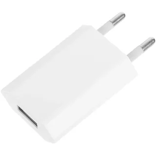 Weißer USB Ladegerät Netzstecker Adapter Eu Variante 5v 500ma | Abs Pc, Flaches Design für Reisen und Business, Schutz gegen Überhitzung, Leichtes Gehäuse