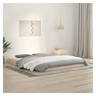 vidaXL Massivholzbett 160 x 200 cm Bronze