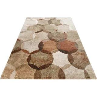 Teppich ESPRIT "Modernina" Teppiche Gr. B/L: 200 cm x 290 cm, 13 mm, 1 St., braun (cognac, braun) Esszimmerteppiche