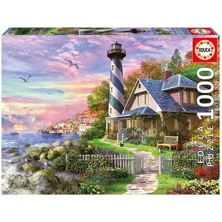 Educa - Puzzle 1000 Teile für Erwachsene | Leuchtturm, 1000 Teile Puzzle für Erwachsene und Kinder ab 14 Jahren, Landschaft (17740)
