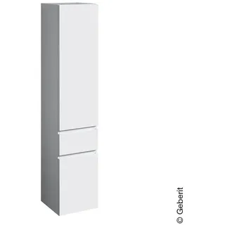 Geberit Renova Plan Hochschrank 39 x 180 cm Weiß Glas/Holz/MDF/Spanplatte