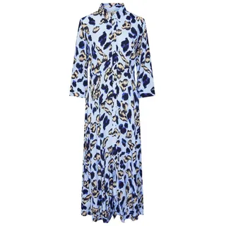 Y.A.S Hemdblusenkleid Sommerkleid Blau XS