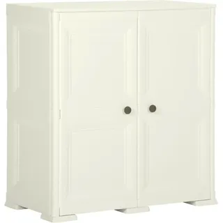 Kunststoffschrank 79x43x85,5 Cm Holzdesign Vanilleeis