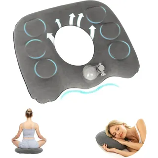 Aufblasbares Sitzkissen, Orthopädisches Kissen, Hämorrhoidenkissen, Tragbares Aufblasbares Steißbeinkissen Für Bürostühle Und Rollstühle