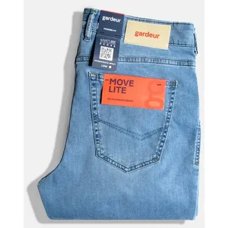 Atelier GARDEUR 5-Pocket-Jeans Herren Summer Denim - Move Lite blau 33W / 30L