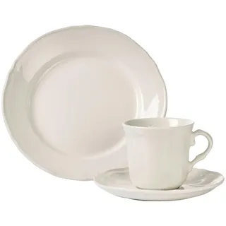 Novel Kaffeeservice Veritas, Creme, Keramik, 12-teilig, Uni, 230 ml,230 ml, Lfgb, lebensmittelecht, Essen & Trinken, Geschirr, Geschirr-Sets, Kaffeeservice