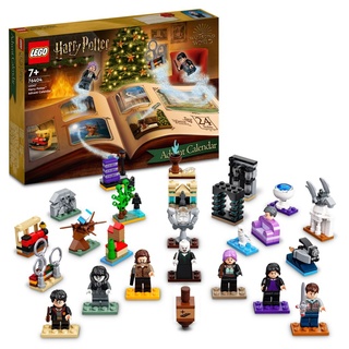 LEGO 76404 Harry Potter Adventskalender 2022 mit Brettspiel, 7 Minifiguren, Film-Szenen und Spielzeug Zubehör, magisches frühes Geschenk für Wei...