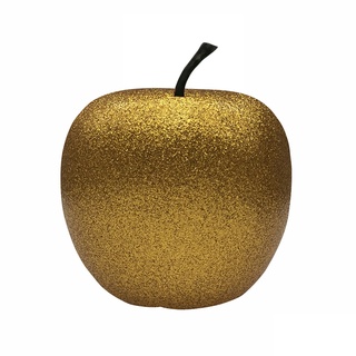 Deko-Apfel in Gold aus robustem Fiberglas, Größe XS - E2206-S1-GLG