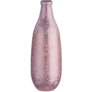 GILDE Tischvase Flaschenvase Montana, aus Glas, Höhe ca. 41 cm (1 St), Europäische Herstellung, aus recyceltem Material rosa