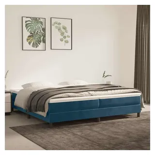 vidaXL Boxspringbettgestell 200 x 200 cm Dunkelblau