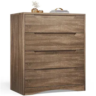 LuxusKollektion Schubkastenkommode Kommode 4 Schubladen Sideboard Wohnzimmer 71 41 82 cm Hellgrau braun