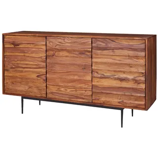 FineBuy Sideboard 150 x 0 x 0 cm Braun / Schwarz