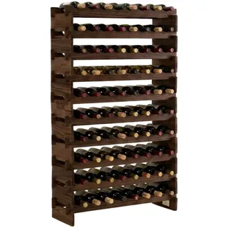 Proregal Weinregal 135 x 84 x 28 cm Braun