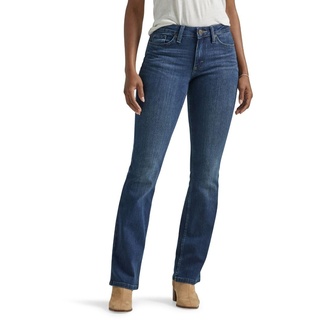 Lee Damen Regular Fit Bootcut Jeans, Kompass, 46 Kurze Schlauch - 46 Petite