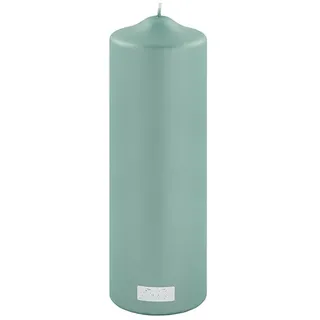 Fink Stumpenkerze CANDLE Stumpenkerzen - türkis - Paraffin - H. 25cm x D. 8cm - Kerze (Dicke Kerzen - Großkerzen), Säulenkerzen Blockkerzen Zylinderkerzen - Elegante Standkerzen