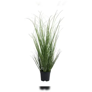 Decoris Künstliche Gräser 25x68cm im Topf Kunstpflanze Grünpflanze Kunstgras Dekopflanze Topfpflanze Dekogras Hochzeitsdeko Wohndeko Bürodeko Grün