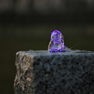 CLGarden LED Ring Beleuchtung lila violett für Springbrunnen Quellstein Stein