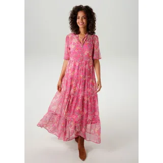 Aniston CASUAL Sommerkleid, mit fantasievollem Blumen- und Paisley-Druck - NEUE KOLLEKTION
