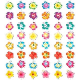 HOWAF Hawaii Deko Girlande Hibiskusblüten Deko Girlande Outdoor, 6 Stück 2 Meter Hawaii Blumen Party Girlanden Geburtstag hawaii Party deko Banner für Sommer party Beach Poolparty Sommerfest ALOHA