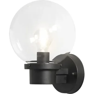 Konstsmide Außenwandleuchte Kunststoff/Glas 31,0 cm mit Dämmerungssensor schwarz