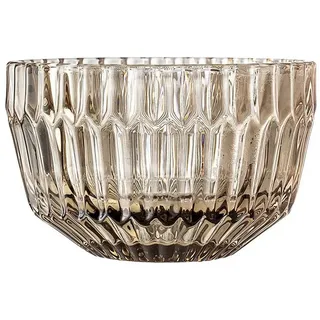 Bloomingville Tafelservice Glasschale Una 11cm braun (1-tlg), Glas braun