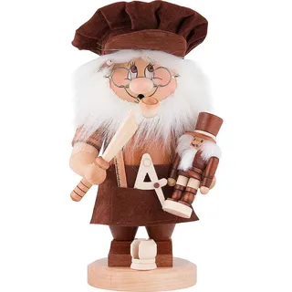 Christian Ulbricht Räuchermann Wichtel Nussknackermacher 28 cm beige
