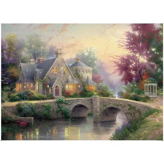 EACHHAHA 1000 Teile Puzzle Landschaft, Englisches Dorf Motiv