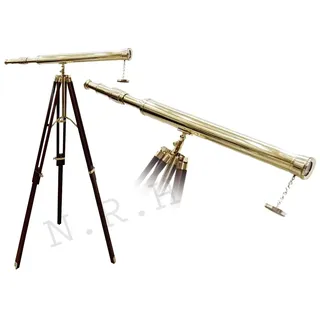 Seefahrts-Teleskop aus Messing
