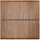 Sichtschutzzaun Element Quadra 180 cm x 180 cm Natur