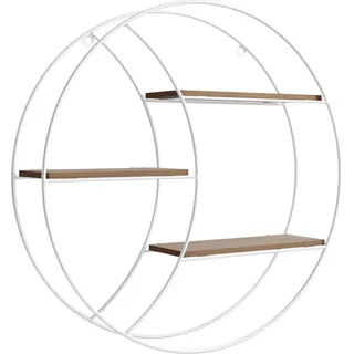 Mirjan24 Wandregal 44 x 10 x 44 cm Weiß