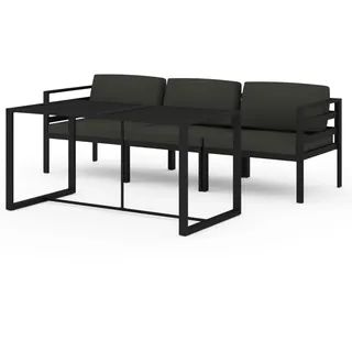 vidaXL Modell 6 Loungeset 4-tlg. anthrazit