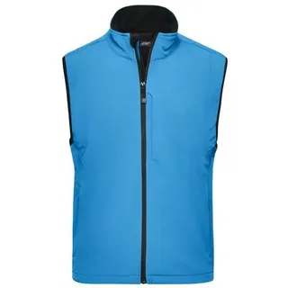 Men's Softshell Vest Trendige Weste aus Softshell blau, Gr. S