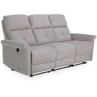 Harper Couch Stoff 3-Sitzer Grau