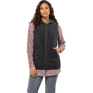 Jack Wolfskin HIGH CURL Long Vest W Fleece-Weste, Black, M