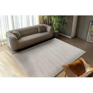 Kayoom Kierk 325 Kurzflorteppich 200 x 290 cm helltaupe