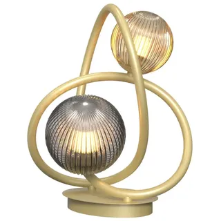Wofi 8015-204 - LED-Tischlampe METZ 2xG9/3,5W/230V golden/grau - Gold
