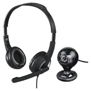 Hama Headset & Webcam Set – Perfekt für Büro, Home-Office & Videoanrufe