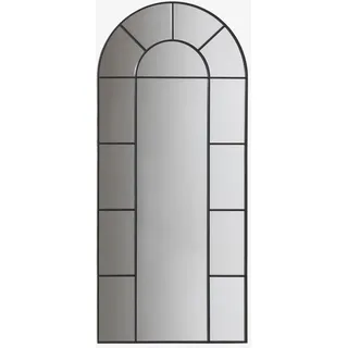SKLUM Wandspiegel in Fensteroptik aus Metall (180x80 cm) Diana Schwarz